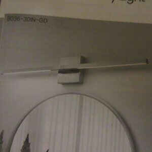 KAISITE 24" 1-Light Brushed Nickel LED Vanity Light Bar Bathroom Light Fixture